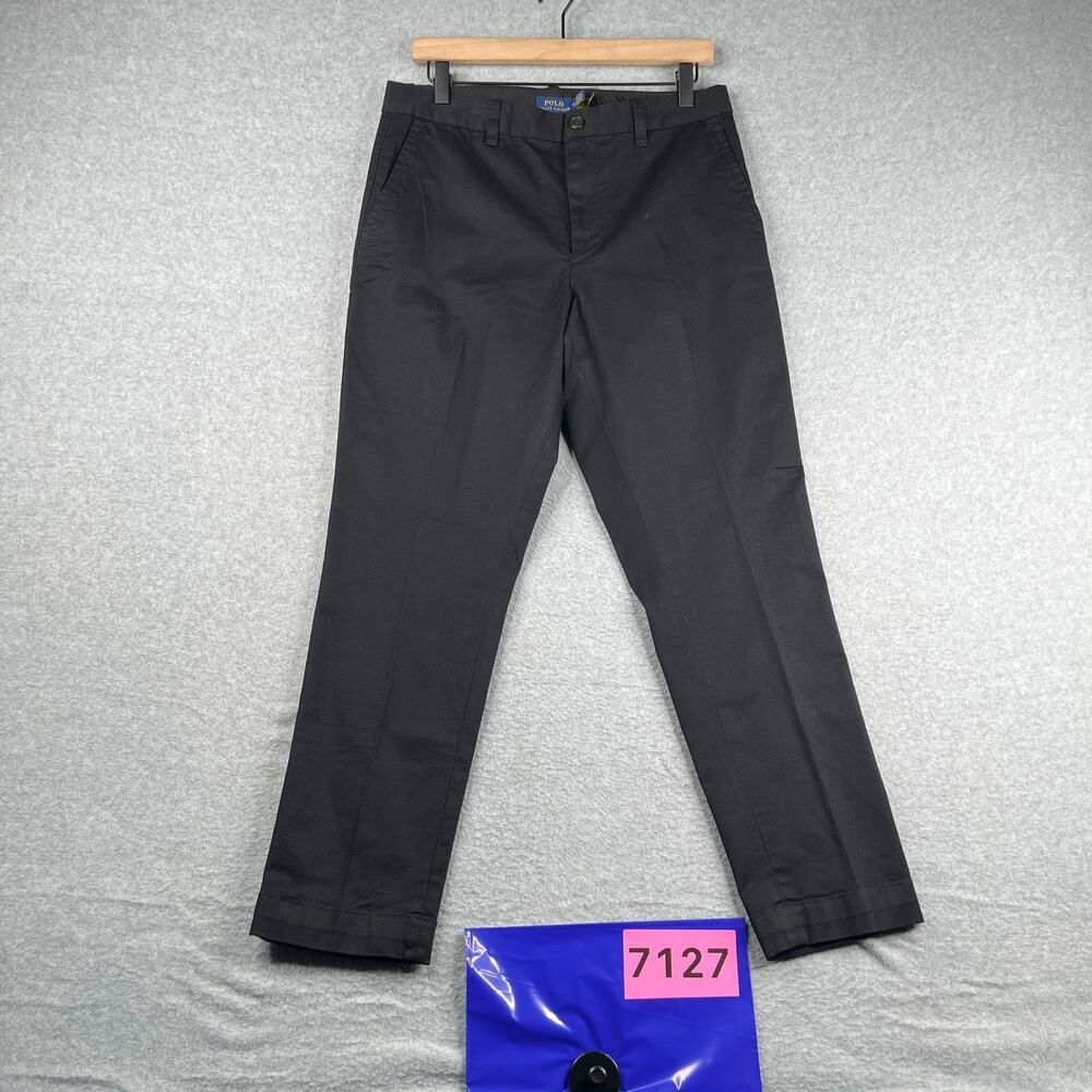 Polo Ralph Lauren The Slim Chino Pants Womens Size 10 Black Casual